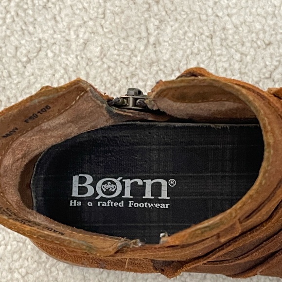 BORN brown leather booties - Picture 5 of 8